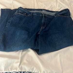 Wide leg “capri” length jeans